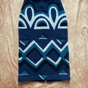 Burberry Prorsum Aztec print pencil skirt